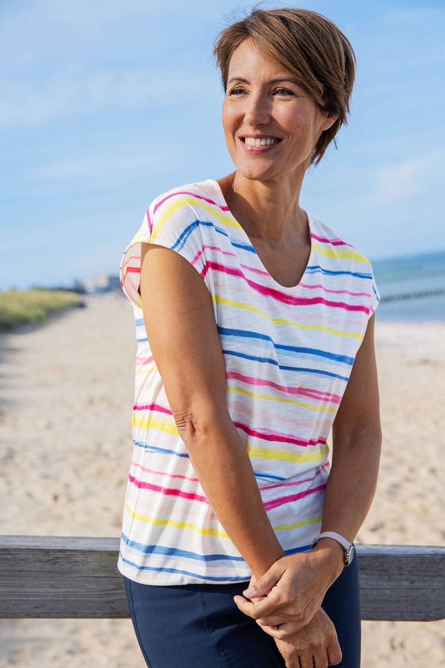 Damen Lebek | Lebek Streifenshirt