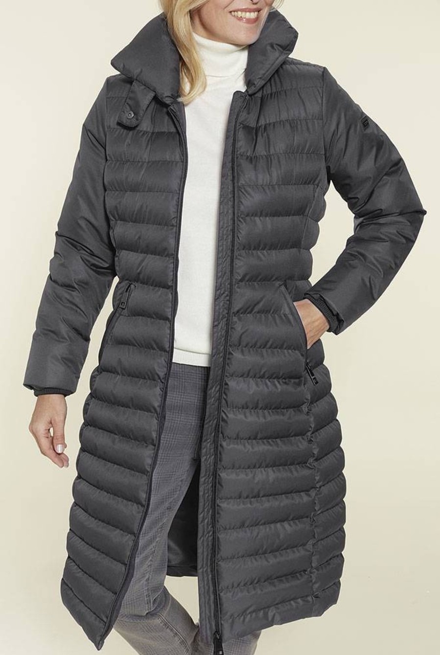 Damen LINEA PRIMERO | Linea Primero Long-Steppmantel