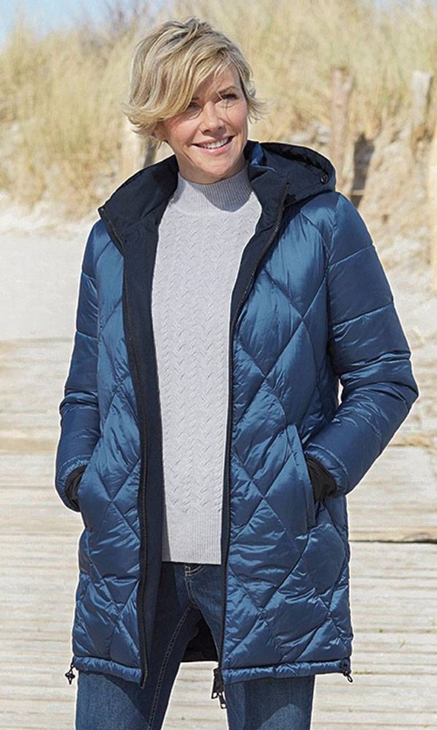Damen Lebek | Lebek Damen Wende-Steppjacke