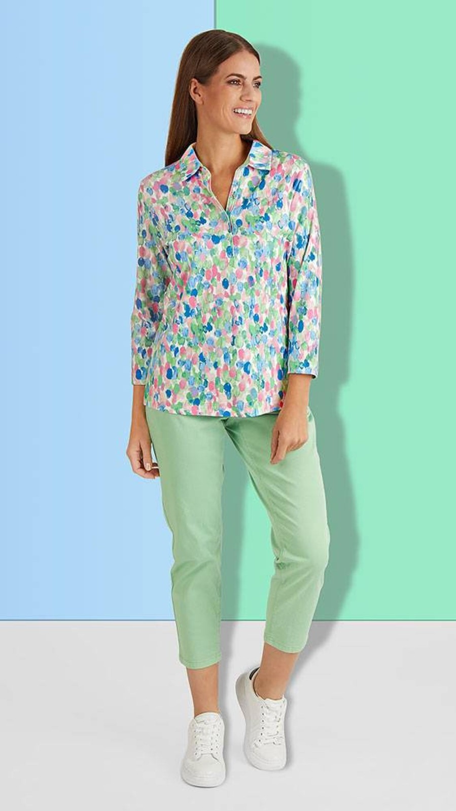 Damen Rabe | Rabe Damen Druckpoloshirt