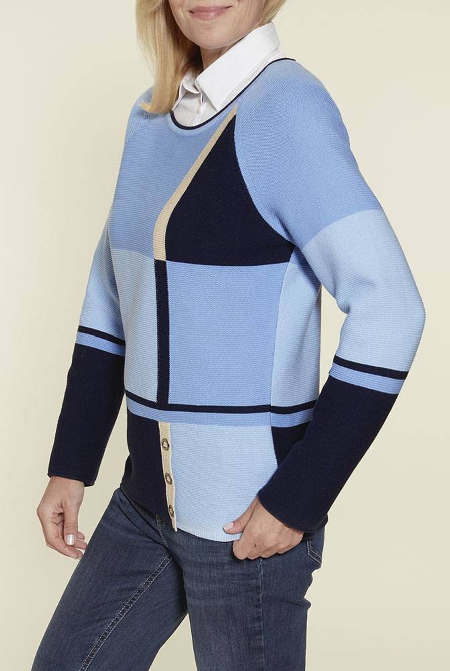 Damen Rabe | Rabe Damen Intarsien-Pullover