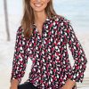 Damen Rabe | Rabe Damen Druck-Poloshirt