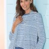 Damen Lebek | Lebek Damen Ringel-Jerseyjacke