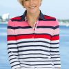 Damen hajo | Hajo Damen Streifen-Poloshirt