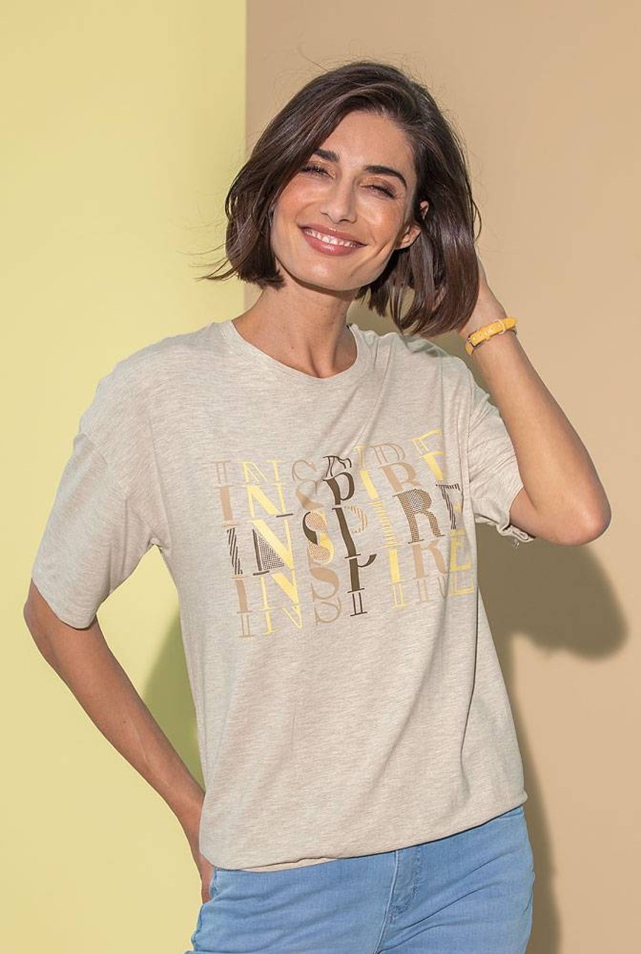 Damen Betty & CO | Betty & Co Druck-Blousonshirt