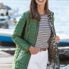 Damen Green Goose | Green Goose Damen Wende-Long-Steppjacke