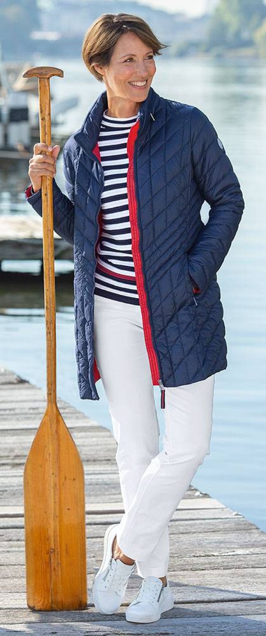 Damen Green Goose | Green Goose Damen Leichtstepp-Mantel