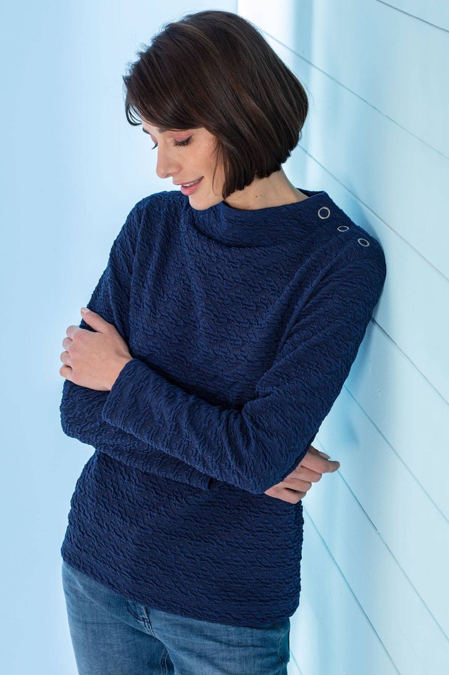 Damen Rabe | Rabe Struktur-Sweatshirt