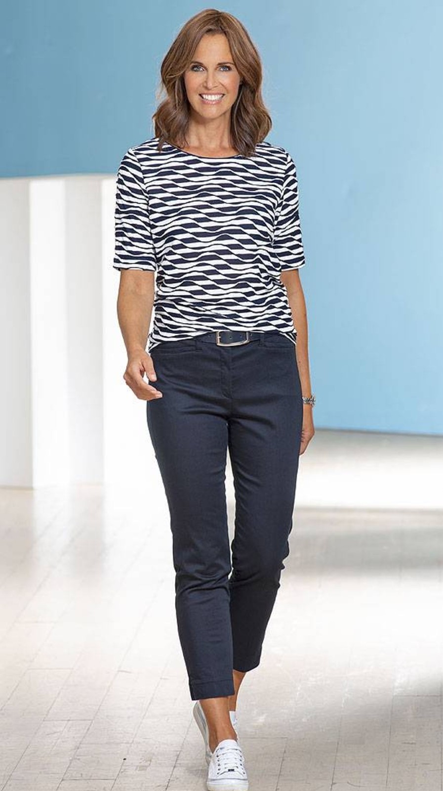 Damen Rabe | Rabe Jacquard-Shirt Wash&Go
