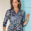 Damen Lebek | Lebek Damen Druckpoloshirt