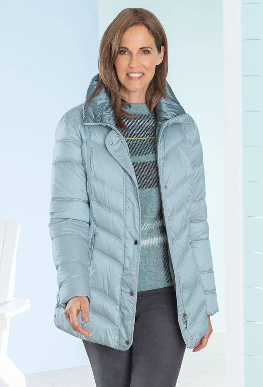 Damen Green Goose | Green Goose Damen Leichtstepp-Jacke