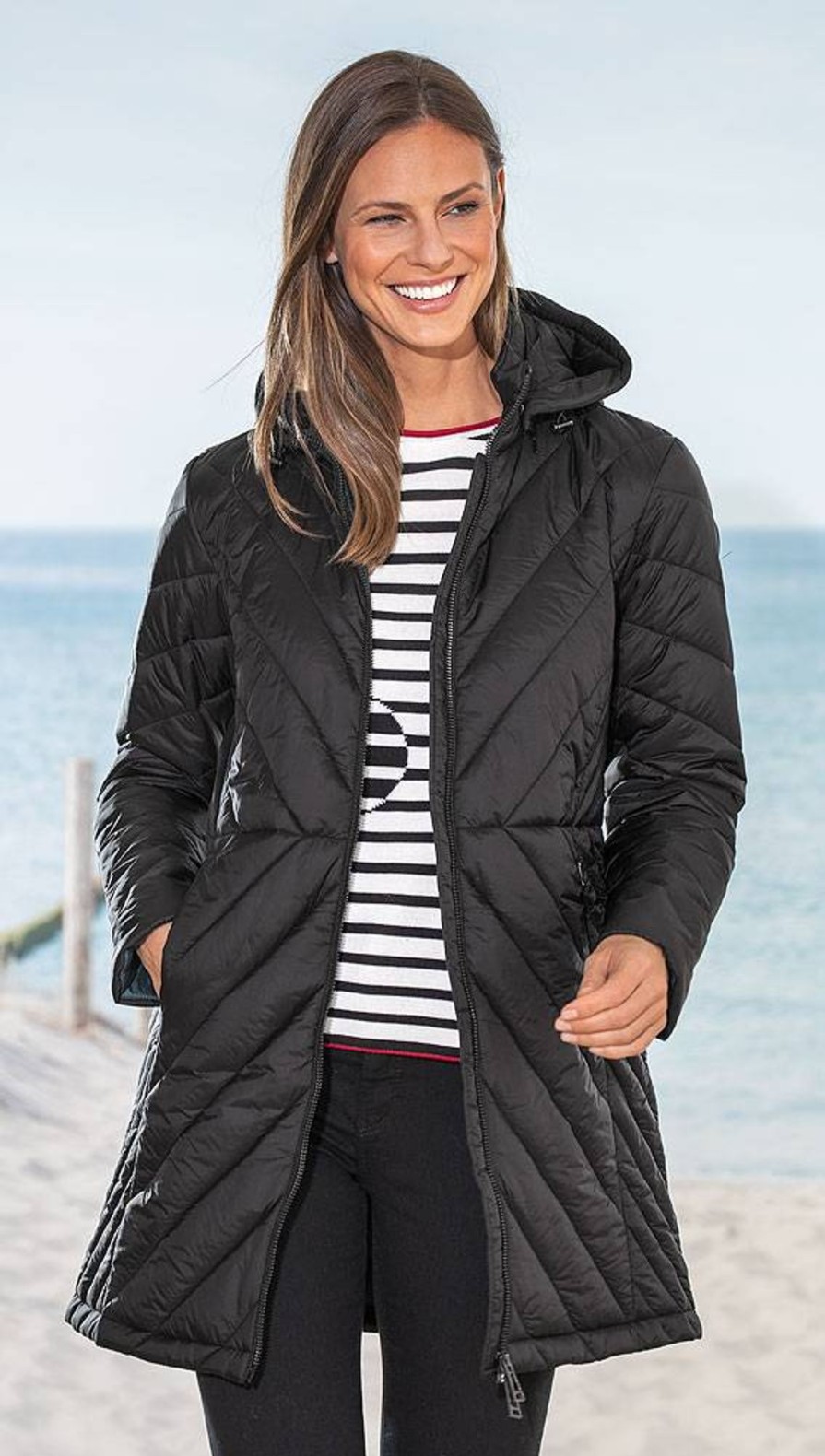 Damen Green Goose | Green Goose Damen Leichtstepp-Mantel