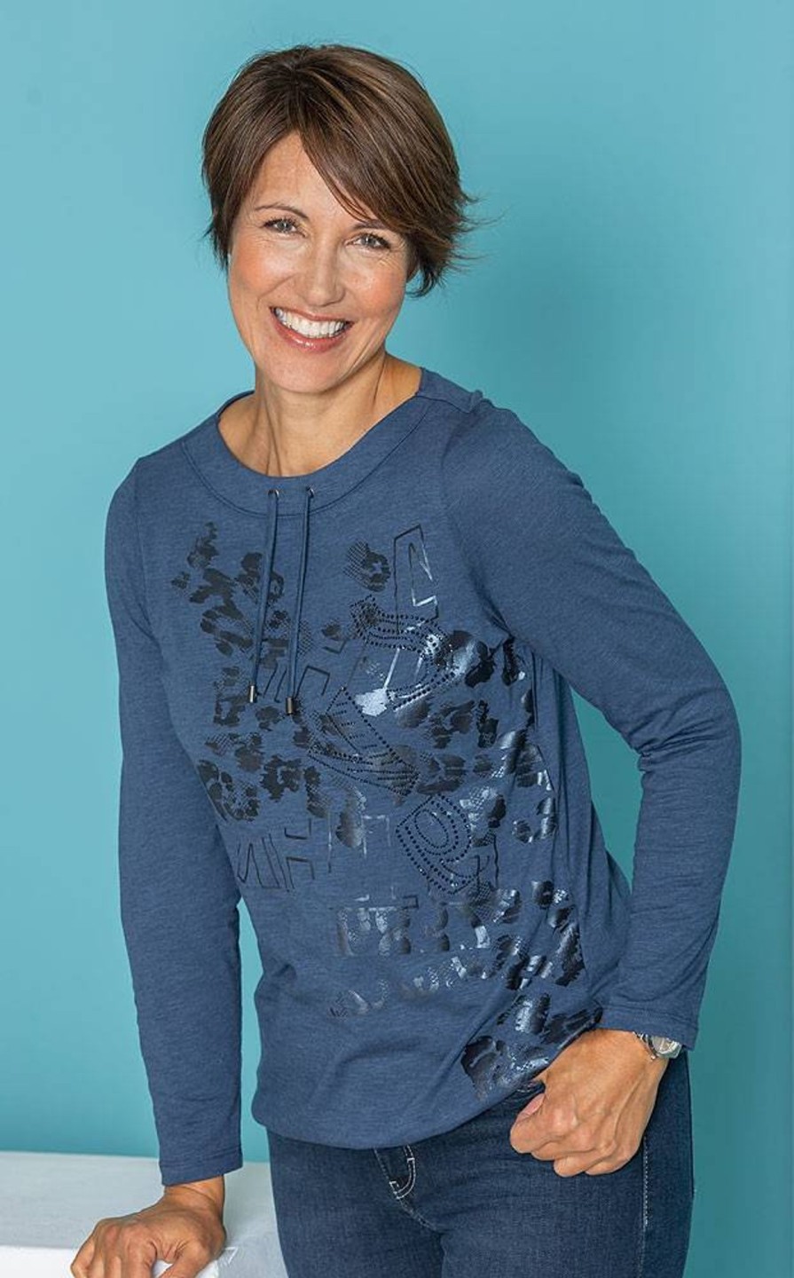 Damen Lebek | Lebek Damen Druckshirt