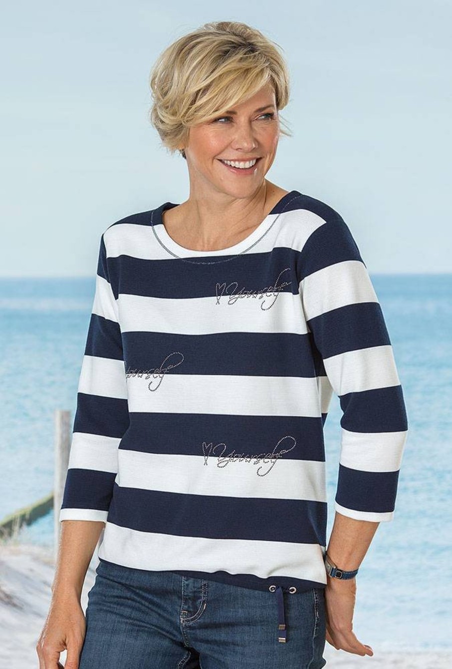 Damen Rabe | Rabe Damen Struktur-Sweatshirt