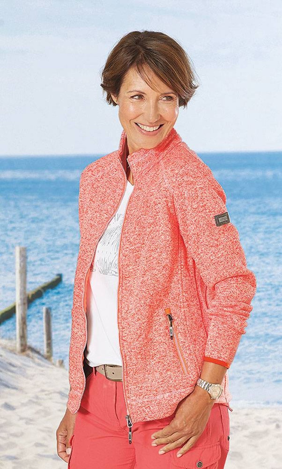 Damen LINEA PRIMERO | Linea Primero Damen Strickfleece-Jacke