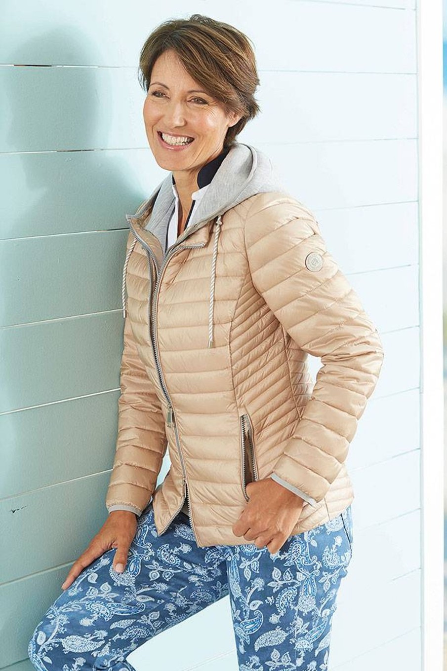 Damen Lebek | Lebek Damen Hybrid-Steppjacke